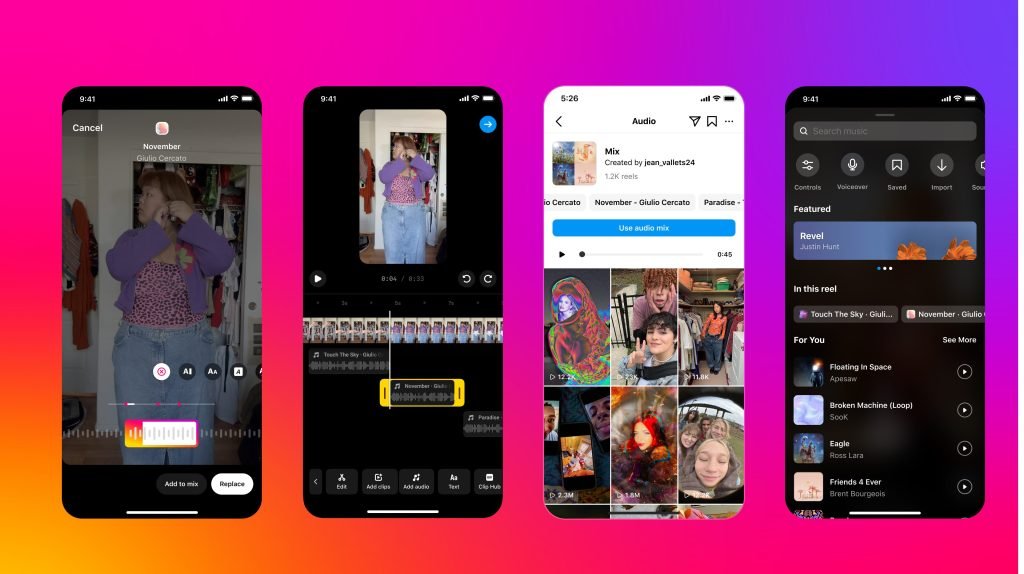 Instagram ahora permite a los usuarios agregar múltiples pistas de audio a Reels